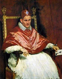 A Charicature of Vitalik Buterin as The Pope